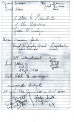 ["The document mentions various individuals such as Jane, Mr. Moscow, Brock Adams, Jack Carrans, and Dick, who are involved in unions and handling treasury funds. There is a mention of a letter being sent to the presidents of the unions, possibly related to incorporating budgets and organizing events in local areas. Abel is asked to co-sign and there is a focus on international activities. The document also references Stanton Smith and the AF of L."]