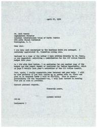 ["The author, LaDonna Harris, expresses gratitude to Jack Curran for arranging a luncheon and for his interest and help in soliciting a contribution for the AIO Action Council budget. She encloses a letter to Mr. Fosco, a copy of the budget and Annual Report, and asks for follow-up on the letter. Harris emphasizes the urgency of the situation, particularly for the Menominees, and asks for a prompt response."]