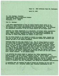 ["LaDonna Harris, on behalf of the AIO Action Council, is requesting financial support from the International Union of Electrical Workers to fund their legislative activities and support Indian self-improvement programs. She highlights the importance of American Indians and organized labor working together on issues such as minimum wage and welfare reform. Harris provides information on the AIO Action Council's past activities and budget, stressing the urgent need for financial contributions."]
