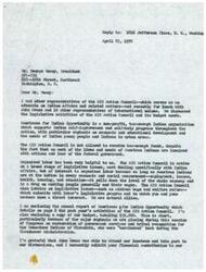 ["LaDonna Harris, representing the AIO Action Council, met with representatives of international unions to discuss legislative activities and budget needs. The AIO Action Council supports Indian self-improvement and lobbies on issues related to Indian affairs and labor interests. They are seeking financial support from the AFL-CIO to continue their work."]
