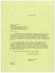 ["The letter is from LaDonna Harris, President of the AIO Action Council, thanking Mr. I. W. Abel, President of the United Steelworkers of America, for a previous donation and requesting another contribution. Harris also asks Abel to sign a follow-up letter to help plead their case to other unions. Harris expresses gratitude for Abel's support and includes a list of unions contacted and a draft letter for his review."]