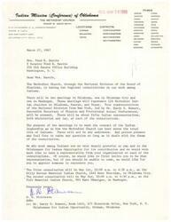 ["The Methodist Church is holding regional consultations on their work among Indians in Oklahoma, Kansas, and Texas. They are seeking counsel from Indian leadership on how to best serve the total life of Indians. The meetings will include representatives from 124 Methodist Indian churches and the National Division of the Board of Missions. The purpose of the consultations is to discuss how the Methodist Church can better serve the Indian community. They are inviting representatives from the organization Oklahomans for Indian Opportunity to attend the meetings. The consultations will take place in Oklahoma City and Muskogee on May 1st and 2nd."]