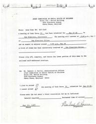 ["A meeting of Task Force VI of the Joint Commission on Mental Health of Children is scheduled for May 27-28 in San Francisco, California. Attendees are asked to indicate their attendance and hotel reservation preferences on a memo and return it to the Administrative Officer."]