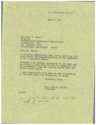["LaDonna Harris declines to be a Corporate Member of the Southwestern Cooperative Educational Laboratory due to scheduling conflicts, but expresses interest in receiving information about the work being done by the organization, particularly in the field of Indian education. The director of the laboratory, Paul V. Petty, acknowledges her decision and assures her that she will continue to receive study reports regardless of her Corporate status."]