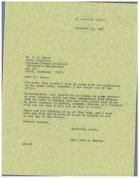 ["LaDonna Harris regrets that she cannot accept an invitation to speak at the Oklahoma Community Action Director's Association meeting due to a scheduling conflict. The association had rescheduled the meeting to January 11th and 12th, and LaDonna Harris had a prior commitment. The association had originally invited Senator Fred Harris, but upon learning of LaDonna Harris's new appointment as Chairman of the Women's Advisory Council on Poverty, they extended the invitation to her instead. They express regret that Senator Harris cannot attend and hope that LaDonna Harris can make it."]