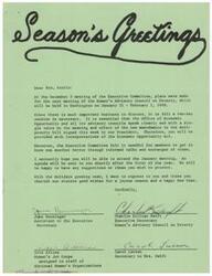 ["The document is a letter inviting LaDonna Harris to attend a two-day meeting of the Women's Advisory Council on Poverty in Washington on January 31 - February 1, 1968. The meeting will discuss important business related to the new amendments to the anti-poverty bill. The letter also includes a tentative agenda for the meeting and expresses good wishes for the holiday season. It also provides details on the structure of the council, the role of the Executive Committee, and plans for the May conference."]