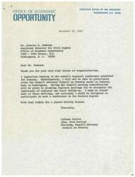 ["Mrs. LaDonna Harris has been appointed as chairman of the Women's Advisory Council on Poverty by the Office of Economic Opportunity. The Council aims to increase women's involvement in the War on Poverty and strengthen efforts to help people move out of poverty. LaDonna Harris, an active member of the Comanche Indian Tribe, has a background in advocacy and community service. The Council has four main objectives, including coordinating efforts of women's groups and evaluating the impact of poverty programs on women. LaDonna Harris is also involved in other organizations and projects, such as recruiting American Indian youths for the Peace Corps. She and her husband, Senator Fred R. Harris, have three children and maintain homes in Oklahoma and Virginia."]