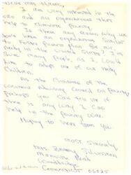 ["The writer, Mrs. Barry Silverman, is interested in organizations that help eliminate poverty, specifically mentioning the OEO and the Foster Parents plan. She expresses a desire to adopt a needy child and asks for information on how she can help with poverty. The letter is addressed to Charlie Woodbridge, Chairman of the Women's Advisory Council on Poverty."]