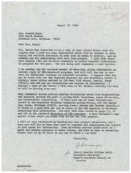 ["Mrs. Arnold Fagin is compiling information on services available to women in poverty in her area. She has been recommended to contact the OEO Regional Director for the Southwest, Walter H. Richter, for more information on available services. The Women's Advisory Council on Poverty is supporting Mrs. Fagin's project and has provided her with sample letters to send to OEO and CAP offices in Oklahoma. The Council hopes that Mrs. Fagin's project will serve as a model for similar projects in other cities."]