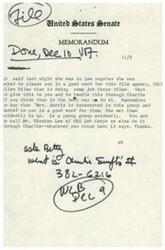 ["A memo from a member of the United States Senate mentions that a woman named LD was asked to put in a good word for a film agency called Dicle Allen Films that is working on Job Corps films. LD met the group in Los Angeles and is interested in supporting them. The memo instructs the recipient to contact Mr. Winston Lee of OEO Job Corps or handle it through Charlie. The memo is signed by Betty."]