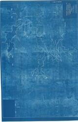 ["The document is a proposed Reservoir for City of McAlester to Replace Reservoir Damaged by Eufaula Reservoir Blue print (reprographic copy); 39 3/4 x 60 5/8 inches."]