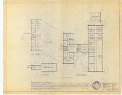 ["The document represents a plan preliminary plans for building at the University of Oklahoma's Research Park in Norman, Oklahoma. Floor plan; 18 1/2 x 23 1/2 inches; Scale 1/16: 1'."]