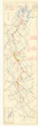 ["The document represents a plan map indicates elements of Basin Plan, present development, plan of improvement, and other projects considered. Plan (color, map); 10 1/2 x 37 3/16 inches; 480-514-367."]