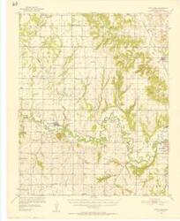 ["The document represents a map item is a topographic map of the Fort Cobb Quadrangle in Caddo County, Oklahoma. The map depicts the topography around Fort Cobb, Oklahoma (N3500-W9815/15) in 1951. Survey for quadrangle conducted in 1950-1951. Map features roadways, railroads, waterways, cities, towns, and natural features. Cobb Creek is emphasized with its labels underlined. Topographic map (polyconic projection; color); 21 x 17 inches; Inscribed (top, left corner): 15 Minute Series (Topographic)."]