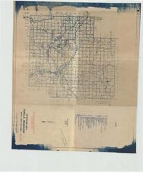 ["The document represents a map item is a map of the Boggy Creek, Oklahoma vicinity with a focus on the Tupelo Reservoir and Dam Site. Map features various symbols for dwellings, businesses, institutions, industry, and utility stations. Topographic map (watershed map; positive blue print); 17 7/8 x 21 1/4 inches; Stamped (bottom, right corner): Not Released for Publication or Reproduction; Inscribed (right side; pencil): Archives-U S Army Engineers."]