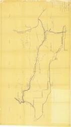 ["The document represents a map item is a sketch map by JAH of a scenic drive route through the Oklahoma portion of the Ouachita National Forest from the Oklahoma State Highway No. 103 to U.S. Highway 271. Sketch map (diazotype, blueline print); 36 1/4 x 64 1/4 inches."]