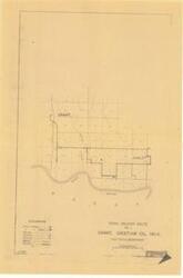 ["The document is a map indicating Rural Delivery Route No. 1, Grant, Choctaw County, Oklahoma Historical map (diazotype, blackline print); 18 1/8 x 12 inches."]