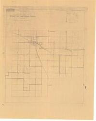 ["The document is a map indicating Rural Delivery Route No. 1 and 2, Hugo, Choctaw County, Oklahoma Historical map (diazotype, blackline print); 20 x 15 15/16 inches."]