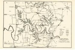 ["The document represents a map item is an index map for lots of home site areas along the coast of Lake Texoma including the Caney Creek, Mill Creek, and Sand Point Areas. Index map; 11 x 16 7/8 inches."]