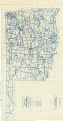 ["The document represents a map item is a topographic map of the State of Oklahoma and depicts the state's highway system. Map features the submissions of the 1947 Federal Aid Secondary Highway Program and indicates the estimated total cost and federal aid funds for each project at their site location. Topographic map (positive blueprint); 19 1/4 x 36 1/4 inches."]
