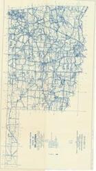 ["The document represents a map item is a topographic map of the State of Oklahoma and depicts the state's highway system. Map features the submissions of the 1947 Federal Aid Secondary Highway Program and indicates the estimated total cost and federal aid funds for each project at their site location. Topographic map (positive blueprint); 19 1/2 x 36 1/2 inches."]