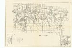 ["The document represents a plan item is a plan and map of the Project Recreation Areas at Fort Gibson Reservoir on the Grand (Neosho) River, Oklahoma, which is part of the Arkansas River Watershed. Area plan (topographic map; diazotype, blackline print); 20 1/8 x 14 inches; Sheet No. 1; In 1 Sheet."]