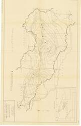 ["The document represents a map item is a weather (isohyetal) map of the Washita River Sub-Basin in Oklahoma, which depicts the amount of rainfall as well as the locations of peak flow from the May 17, 1947 storm. Weather map (hydrologic map); 21 1/16 x 33 5/16; Plate 3."]