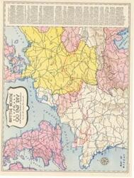["The document represents a map item is a map of the battle route of the 90th Infantry Division in the European Theater of Operations during World War II. Included with the map are divisional historical highlights from February 18, 1944 to May 6, 1945. Battlefield map (regional; gel-lithograph; color); 22 1/16 x 28 15/16 inches; 80/June 45/672 Engrs./978."]
