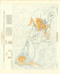 ["The document represents a map hydrologic Investigations Atlas HA 3. Quantity per well and depth to water level are color and pattern-coded. Hydrologic map (color); 22 x 27 inches."]