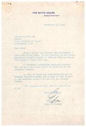 ["The document is a belated response from Edwin W. Pauley to Josh Lee, thanking him for his good wishes and apologizing for missing an event. Pauley expresses confidence in the outcome of his job and hopes to meet with Lee in the future."]