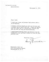 ["The sender of the letter, who is from the White House, is writing to Josh Lee to express their interest in his well-being and to wish him a successful operation. They were unable to reach Josh by phone and hope that he will not be inconvenienced for long. The sender also mentions their interest in both Josh's personal welfare and political career."]