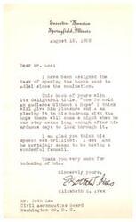 ["The document is from Elizabeth S. Ives to Mr. Josh Lee, thanking him for sending a book titled \"How To Hold An Audience Without a Rope\" to Adlai. She mentions that Adlai has received positive feedback on his speeches and expresses gratitude for the thoughtful gift."]