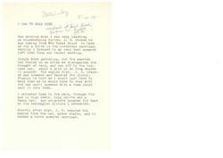 ["The author recalls a humorous incident where they had to walk home in the rain after the car broke down on a drive with their husband. Their husband later converted the car into a horse-powered carriage."]