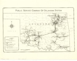 ["This map displays the electric transmission lines along with the communities they serve. It is a public utility map, measuring 8.5 by 11 inches."]