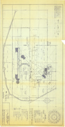 ["This document serves as the master site plan for Will Rogers Airport in Oklahoma City, Oklahoma, outlining both the initial phase and future construction projects. It is a diazotype, blueline print measuring 24 1/2 by 47 7/8 inches and is labeled as Sheet No. 3."]
