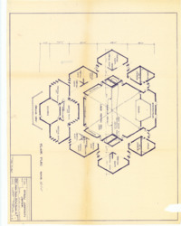 ["The document is a floor plan of the Poteau Community Center located in Poteau, Le Flore County, Oklahoma. It is an orthographic projection presented as a positive blueprint, measuring 17 1/8 by 22 inches. This is Project No. T-259, Sheet No. 1 of 2."]