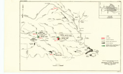 ["This map is part of the Arkansas-Red River Basins Water Quality Control Study, covering areas in Texas, Oklahoma, and Kansas. It is a hydrologic map, presented in color, and measures 10 7/16 by 16 15/16 inches, designated as Plate II."]