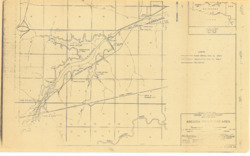 ["This document outlines an area plan and watershed map of the Arcadia Reservoir Area, which is a component of the Central Oklahoma Project on the Deep Fork River. The map, presented in orthographic projection and reproduced as a xerographic copy, measures 8 9/16 by 13 15/16 inches and is included as Appendix II Plate 29."]