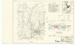["The document outlines the Kaw Dam and Reservoir, situated on the Arkansas River in Oklahoma, which is a component of the Arkansas River Watershed. It includes an area plan and a site plan presented in orthographic projection, measuring 10 1/2 by 17 1/16 inches. The drawing is labeled as Drawing No. 1970-DM 10-83/1, Plate 1, and is shaded for clarity."]