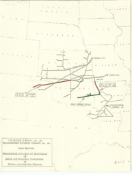 ["This map depicts the FPC Docket G-20464, et al. concerning the Transwestern Pipeline Company et al. It is a regional natural gas pipeline map, measuring 11 x 8.5 inches, and includes annotations."]