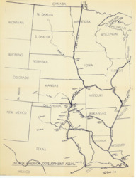 ["This map serves as a navigation guide for the Great Loop and its canals. It was originally included with Item 180. The map is a regional navigation map, created using diazotype blueline printing, and measures 22 by 17 inches."]