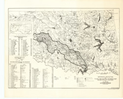 ["This document outlines a project plan and includes a watershed map of Oklahoma, highlighting the status of various watershed protection and flood prevention projects across the state. The map measures 14 x 17 inches and has been revised in April 1962, with reference numbers 4-R-14699 and 4-R-13591."]