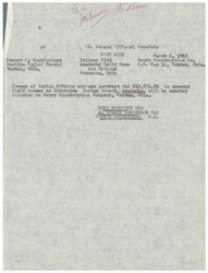 ["The Bureau of Indian Affairs is awarding a contract for $10,571.82 to Henry Construction Company to remodel field houses at Riverside Indian School in Anadarko, Oklahoma."]