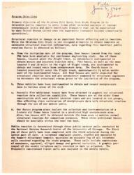 ["The Oklahoma City Sonic Boom Study Program aims to determine public reaction to sonic booms after extended exposure, focusing on structural damage and public opinion. Data is collected from instrumented houses and vehicles, as well as through public opinion polls and a complaint center. Results show minimal structural damage and varying levels of annoyance among the public. The program is ongoing, with plans to further study public reaction and overpressure levels."]