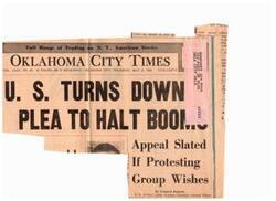 ["The U.S. District Judge refused to grant an injunction to halt sonic booms caused by Federal Aviation Agency tests, stating that citizens have legal remedies for any damages. The ruling may be appealed. The judge emphasized the need for the tests and the defense purposes behind them. The attorney for the protesting group argued that subjecting a whole community to sonic booms is not justified. The judge acknowledged that some individuals may be affected by the booms. The attorney suggested suing under public nuisance statutes and the federal tort claims act for compensation."]