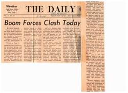 ["The document discusses the controversy surrounding sonic boom testing in Oklahoma City. Councilman William Kessler and residents protested against the testing, citing lack of approval from the people and potential damage. The anti-boom group planned to exert political pressure and petition legislators to stop the testing. The FAA received numerous damage claims from residents, with some being recommended for payment. Residents expressed concerns about structural damage caused by the sonic booms."]