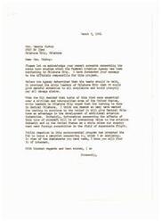 ["Mrs. Bishop wrote a letter expressing concerns about the sonic boom studies being conducted in Oklahoma City. The Federal Aviation Agency assured that they would address complaints and pay damage claims. Civic leaders supported the testing to benefit the aviation industry. The FAA issued a pamphlet in response to public reaction. Mrs. Bishop shared her personal experience of damage to her house caused by the sonic booms and urged for action to stop them."]