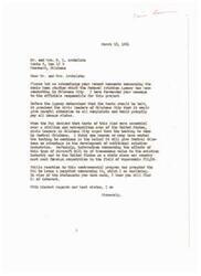 ["The letter acknowledges concerns about sonic boom studies being conducted in Oklahoma City by the Federal Aviation Agency. The Agency promised to pay damage claims and give attention to complaints. Civic leaders supported the testing in Central Oklahoma to benefit the development of aviation industries. The FAA has issued a pamphlet addressing the program in response to public reaction."]