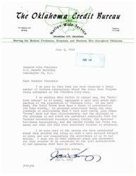 ["The letter is expressing support for the Sonic Boom program being conducted in the Oklahoma City area, despite complaints from some individuals. The writer believes that the program is important for progress and urges Senator Monroney to ensure it is completed satisfactorily."]
