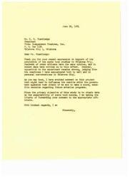 ["The letter is in response to Mr. Blackledge's support for the completion of sonic boom studies in Oklahoma City. The writer acknowledges the support but also notes strong opposition to the experiment. They express the need for unbiased data to make informed decisions about future aviation programs and promise to forward Mr. Blackledge's comment to the appropriate officials."]